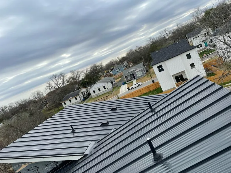 Standing seam metal roof panels with vents for Skylight Repair in Tinton Falls